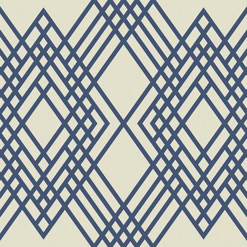 Seabrook Cayman Prussia Blue And Off-White Wallpaper