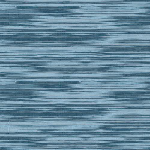 Seabrook Jamaica Grass Prussian Blue Wallpaper