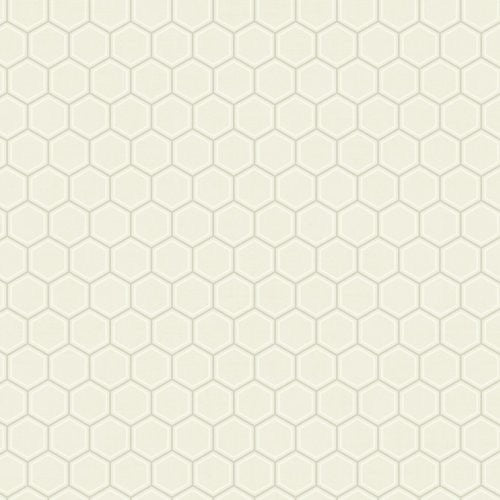 Seabrook Curie Geo Metallic Silver And Pearl Wallpaper