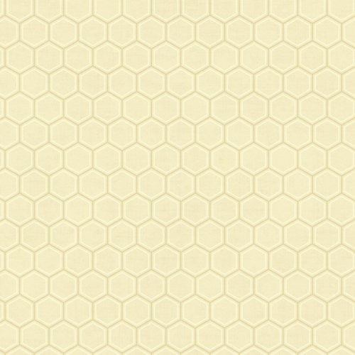 Seabrook Curie Geo Gold And Off-White Wallpaper