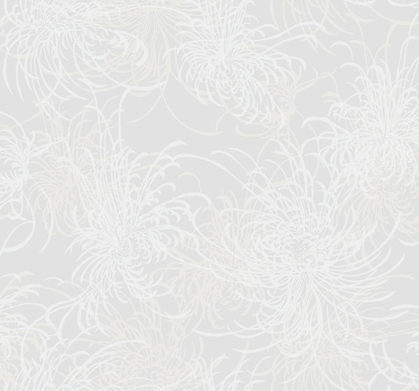 Seabrook Noell Floral Off-White Wallpaper