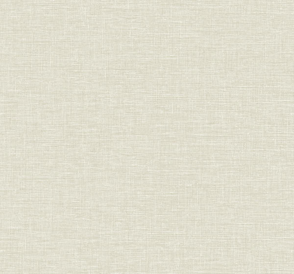 Seabrook Linen Weave Beige And Off-White Wallpaper