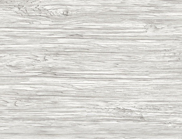 Seabrook Washed Shiplap Embossed Vinyl Cove Gray Wallpaper