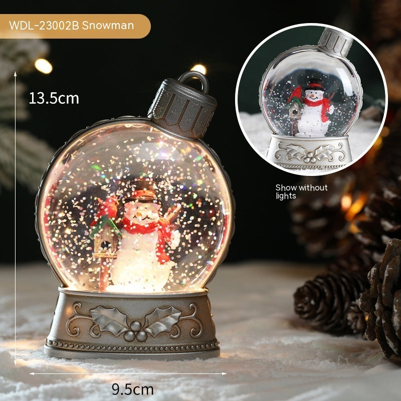 Christmas LED Flame Light Decorations – Home Holiday Scene Decor. glodeco