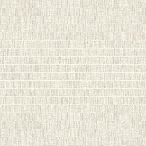 Seabrook Blue Grass Band White Willow Wallpaper