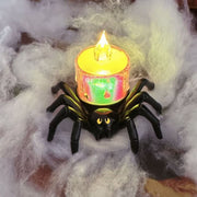 Halloween Pumpkin Spider Candle Light Props β Scary Party Decor glodeco