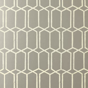 Schumacher - Modern Trellis - Silver - 5003282 - Wallpaper
