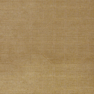 Schumacher - Linyi Embroidered Fret Sisal - Linen - 5003553 - Wallpaper