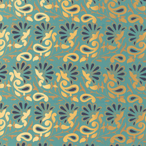 Schumacher - Rampura - Turquoise - 5005343 - Wallpaper