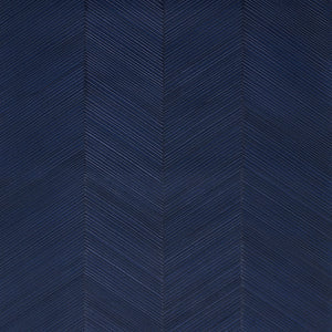 Schumacher - Chevron Texture - Midnight Blue - 5005654 - Wallpaper