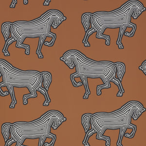 Schumacher - Faubourg - Brown - 5007090 - Wallpaper