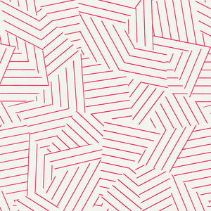 Schumacher - Deconstructed Stripe - Red - 5007971 - Wallpaper