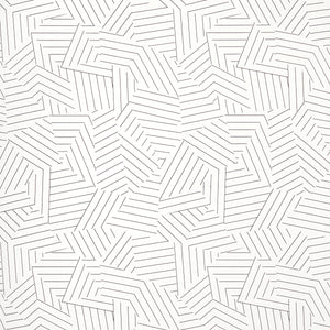 Schumacher - Deconstructed Stripe - Black - 5007973 - Wallpaper