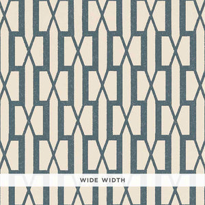 Schumacher - Belvedere - Peacock Blue - 5007995 - Wallpaper