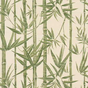 Schumacher - Les Bambous Sisal - Green - 5008313 - Wallpaper