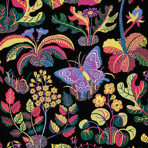 Schumacher - Exotic Butterfly - Black - 5008422 - Wallpaper