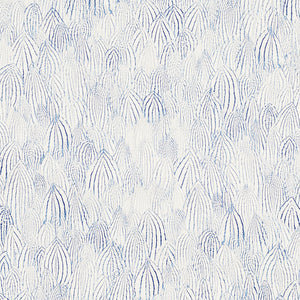 Schumacher - Feathers - Indigo - 5008611 - Wallpaper