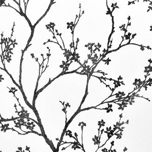 Schumacher - Twiggy Paperweave - Black - 5008942 - Wallpaper