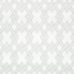 Schumacher - Hix Embroidered Paperweave - Grey - 5008950 - Wallpaper