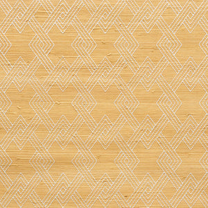 Schumacher - Hix Embroidered Jute - Natural - 5008960 - Wallpaper