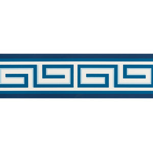 Schumacher - Britt Border - Blue - 5009061 - Wallpaper