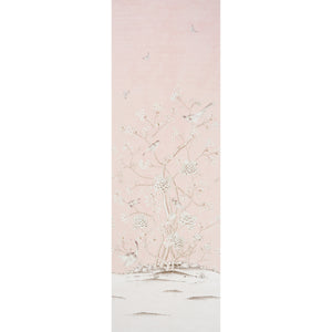 Schumacher - Chinois Palais Vinyl Panel - Blush - 5010160 - Wallpaper
