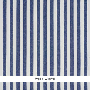 Schumacher - Linen Stripe - Indigo - 5010254 - Wallpaper