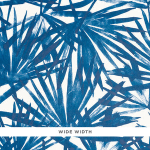 Schumacher - Sunlit Palm - Blue - 5010562 - Wallpaper