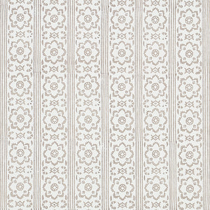 Schumacher - Sunda Hand Blocked Print - Grey - 5011221 - Wallpaper