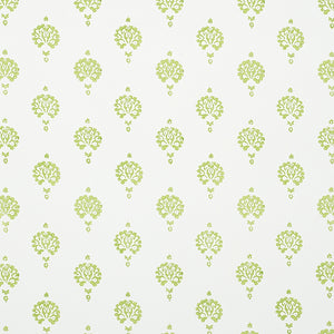 Schumacher - Dahlia Hand Blocked Print - Leaf - 5011231 - Wallpaper