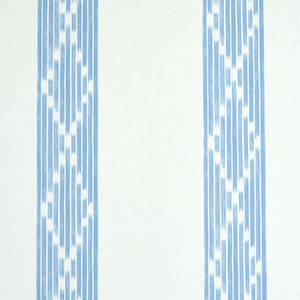 Schumacher - Sequoia Stripe - Blue - 5011532 - Wallpaper