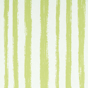Schumacher - Sketched Stripe - Green - 5011542 - Wallpaper