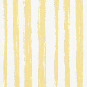 Schumacher - Sketched Stripe - Yellow - 5011543 - Wallpaper