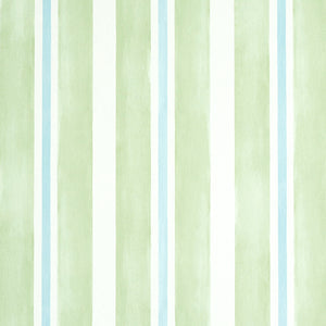 Schumacher - Watercolor Stripe - Leaf - 5011570 - Wallpaper