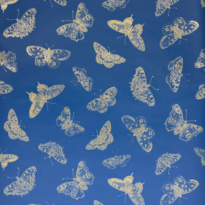 Schumacher - Burnell Butterfly - Blue - 5011741 - Wallpaper