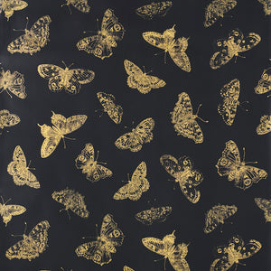 Schumacher - Burnell Butterfly - Black - 5011742 - Wallpaper