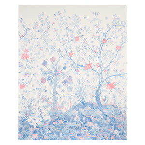Schumacher - Amaltas Panel Set - Blue & Red - 5012330 - Wallpaper