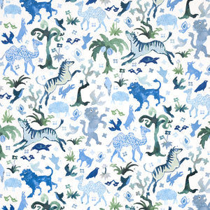 Schumacher - Beasts - Blue And Green - 5013531 - Wallpaper