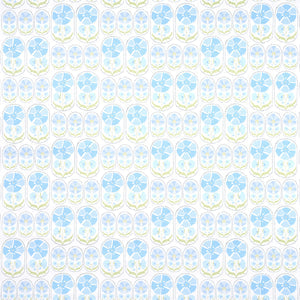 Schumacher - Anjuna Floral - Sky - 5014110 - Wallpaper