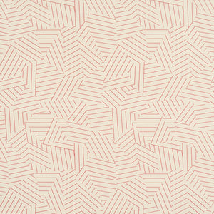 Schumacher - Deconstructed Stripe Sisal - Red - 5016582 - Wallpaper