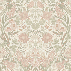Schumacher - Ortagard - Blush And Ivory - 5724 - Wallpaper