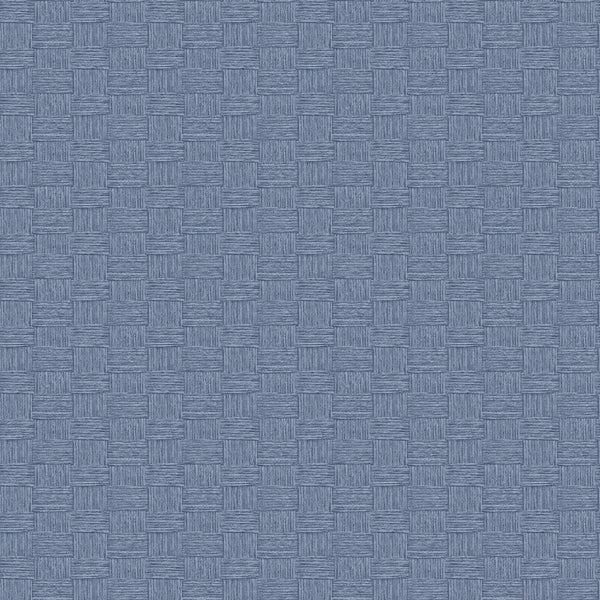 Seabrook Seagrass Weave Carolina Blue Wallpaper