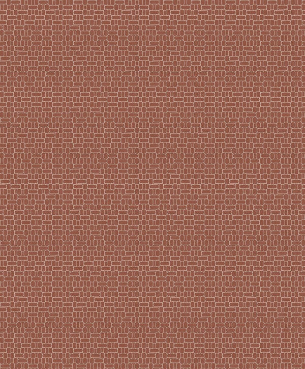 Seabrook Capsule Geometric Terra Cotta Wallpaper