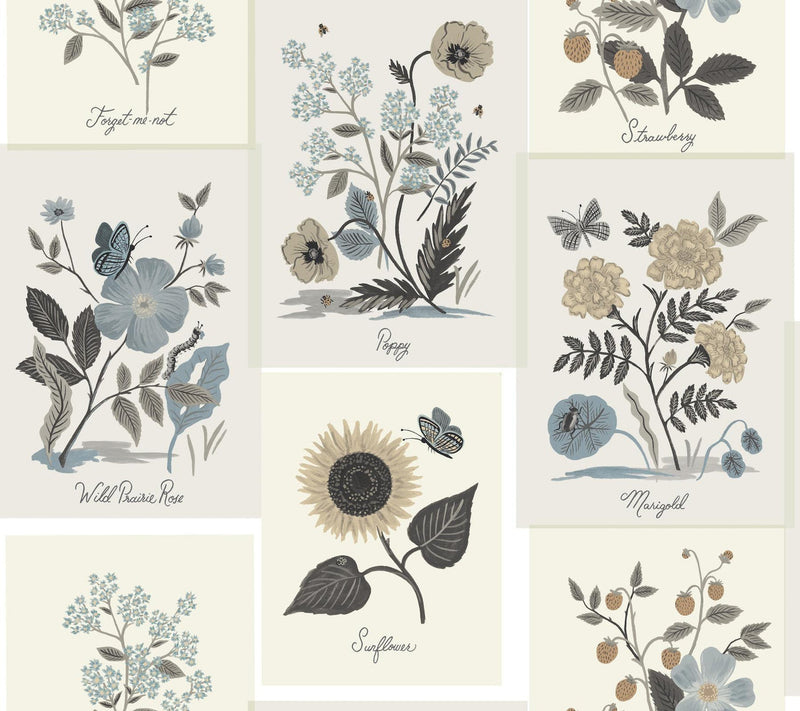Rifle Paper Co. Botanical Prints Beige Wallpaper