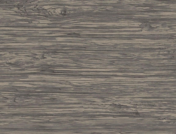 Seabrook Washed Shiplap Embossed Vinyl Dark Ash Wallpaper