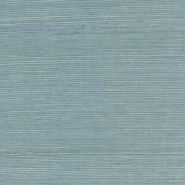 Seabrook Sisal Grasscloth Powder Blue Wallpaper