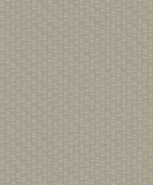 Seabrook Deco Spliced Stripe Nobel Grey Wallpaper