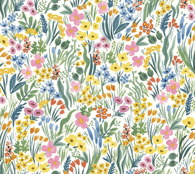 Rifle Paper Co. Lea Peel And Stick White Wallpaper