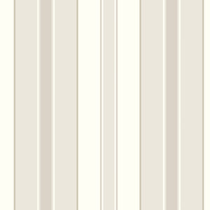 Schumacher - Stockholm Stripe - Sand And Gold - 6880 - Wallpaper