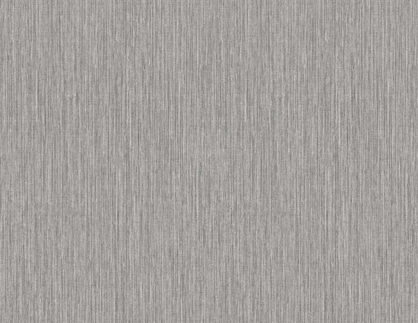 Seabrook Vertical Stria Metallic Silver Wallpaper